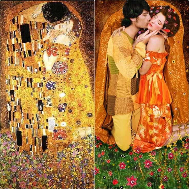 Картина «поцелуй» климта — почему на картине влюблённые не целуются?