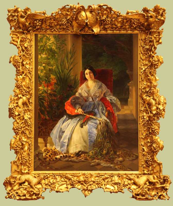 Брюллов к.п. портрет св. кн. е.п.салтыковой (урожд. гр. строгановой). 1841