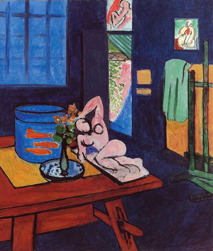 Как и многие произведения в творчестве Матисса, картина Разговор лишена перспективы, выполнена крайне скупыми художественными методами, схематична и на первый взгляд проста до бесхитростности