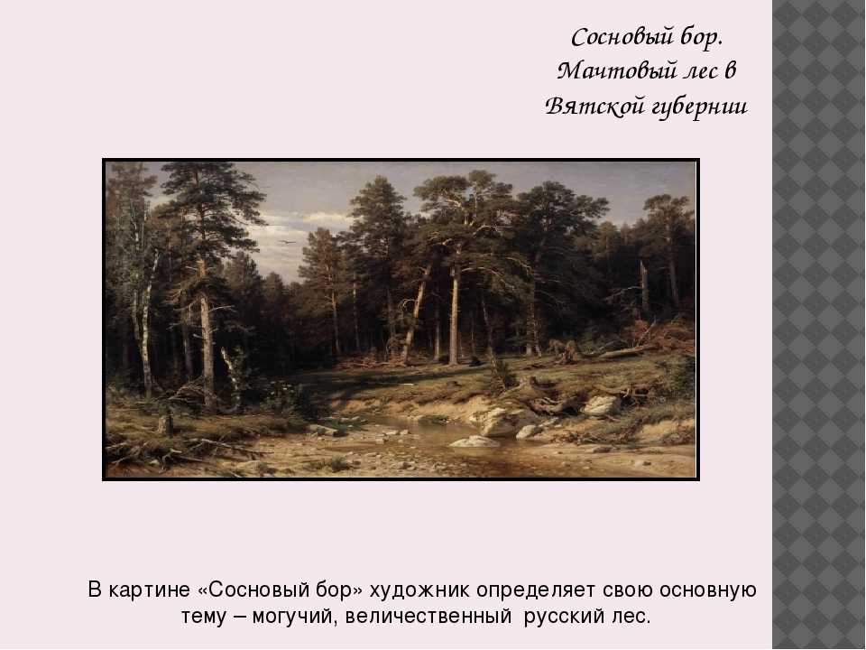 Пейзажи шишкина и. и. русский лес в картинах знаменитого художника.